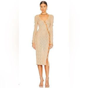 NWOT Retrofete Harley Dress in Nude